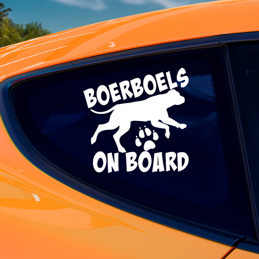 Boerboels On Board Sticker