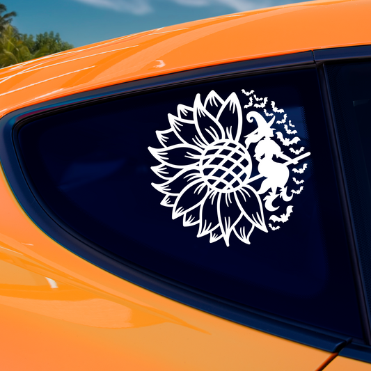 Witch Sunflower Sticker