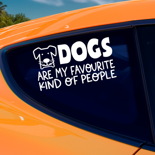 Dogs Are My Favourite Kind Of People Sticker