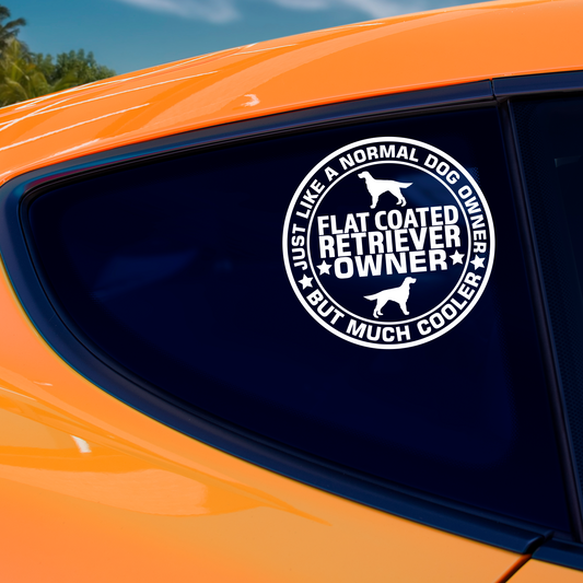 Flat Coated Retriever Owner Sticker