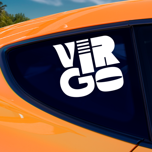 Virgo Retro Sticker