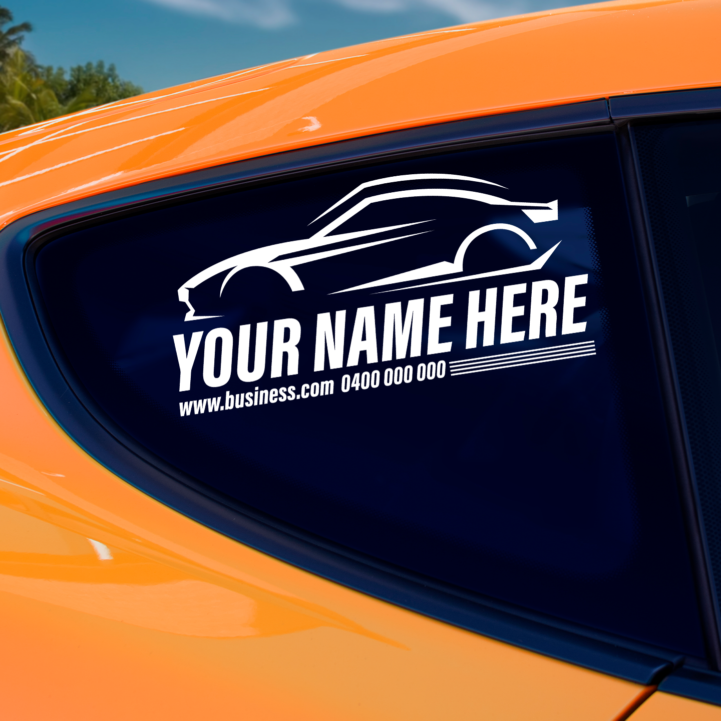 Business Signage Custom Automotive Logo Sticker