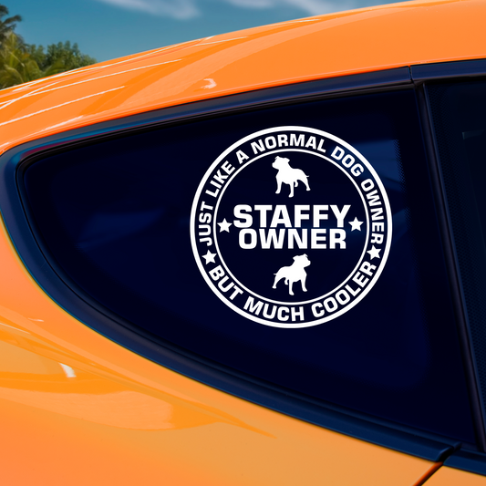 Staffordshire Bull Terrier Owner Sticker
