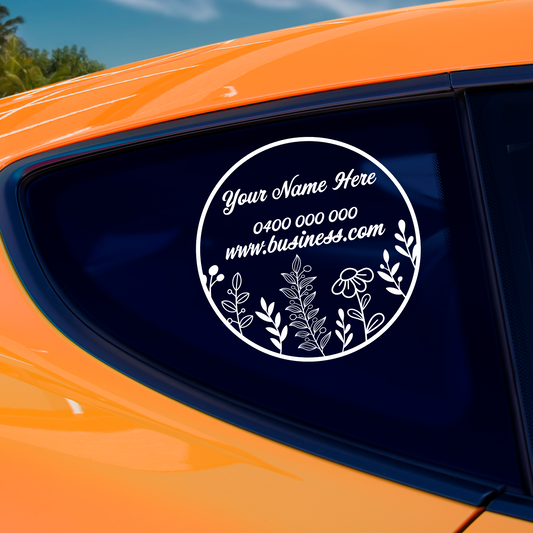 Business Signage Custom Round Logo Sticker