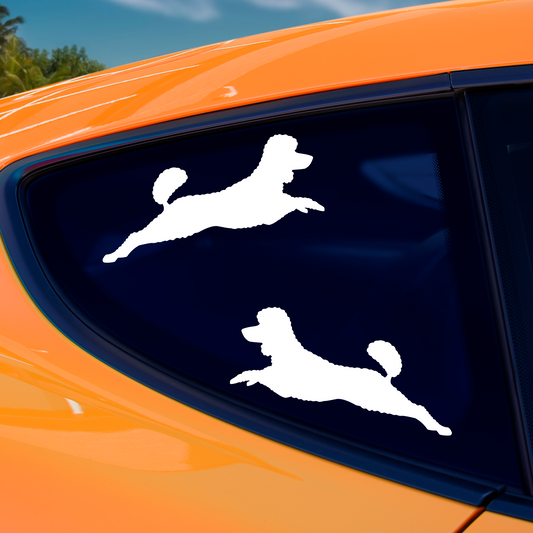 Poodle Silhouette Stickers