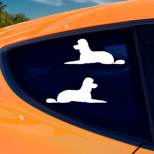 Poodle Silhouette Stickers