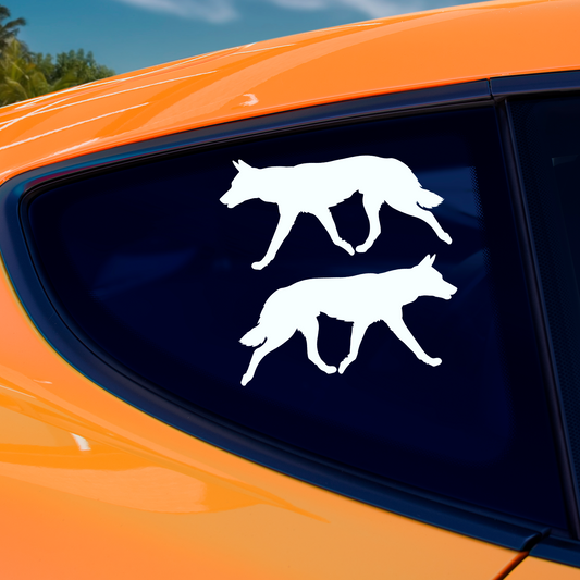 Dingo Silhouette Stickers