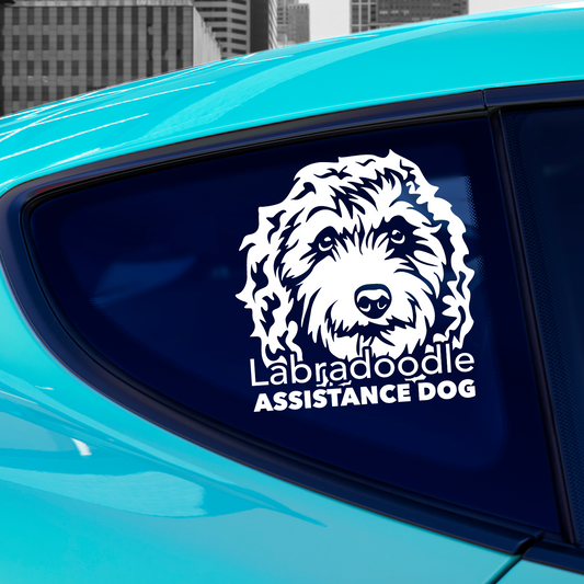 Labradoodle Assistance Dog Sticker