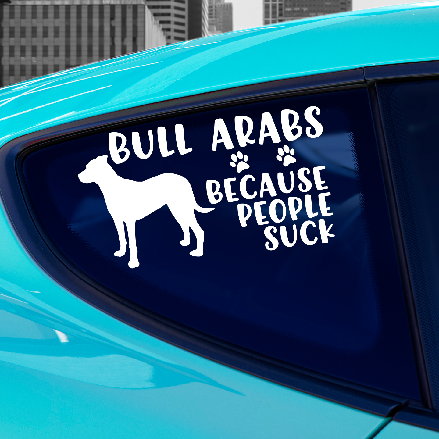 Bull Arabs Because People Suck Sticker