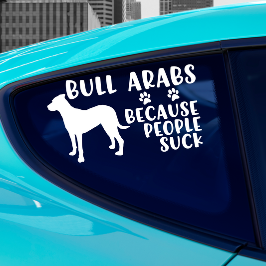Bull Arabs Because People Suck Sticker