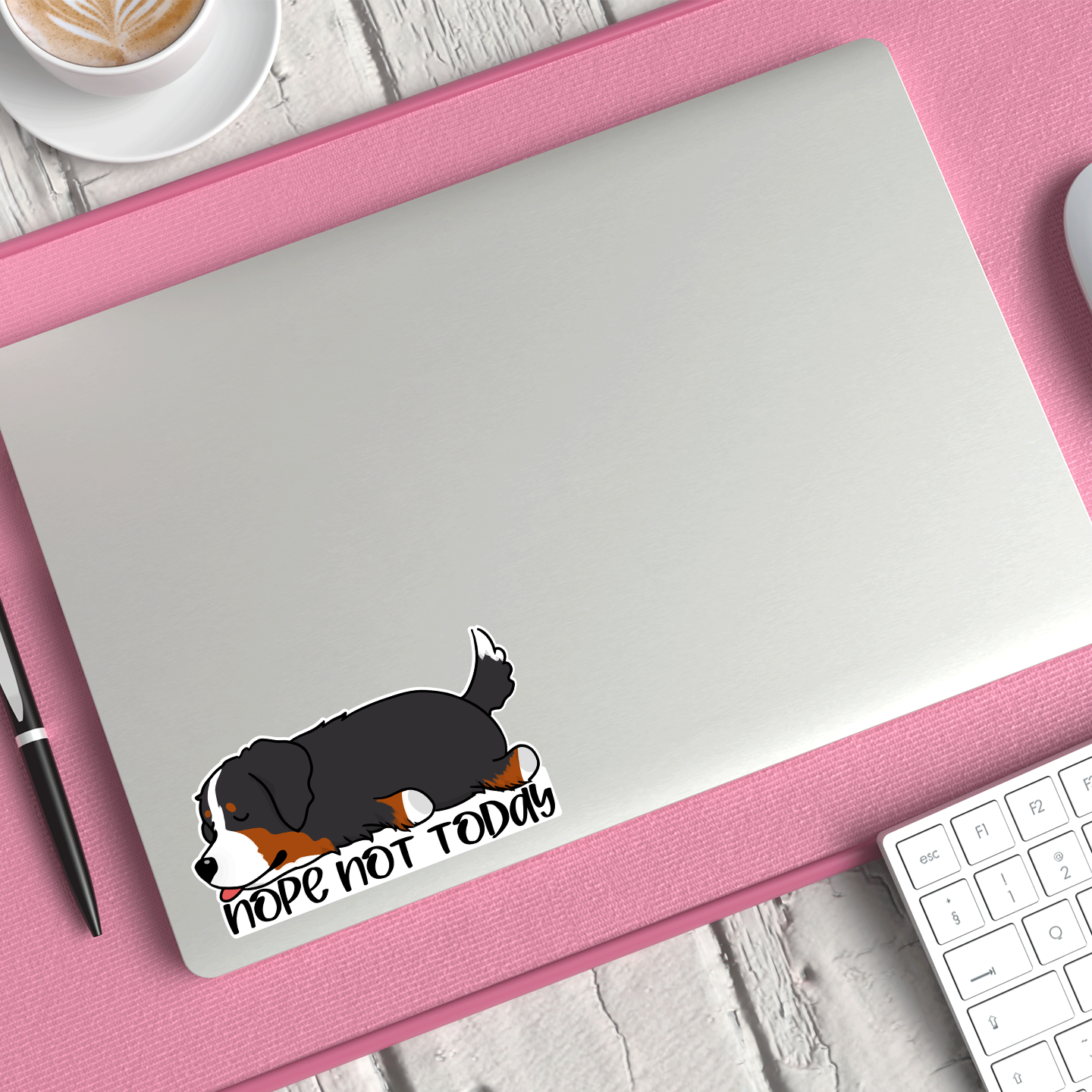 Bernese Mountain Dog - Nope Not Today Sticker