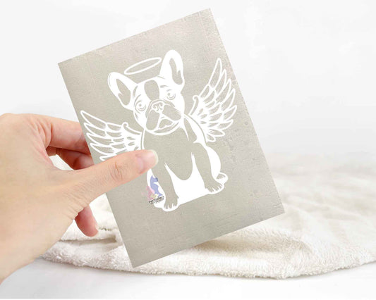 French Bulldog Angel Wings Sticker