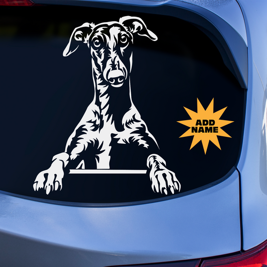 Greyhound Peeping Sticker