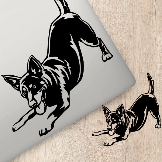 Kelpie Playing Sticker