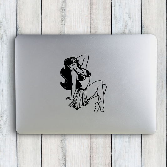 Hawaiian Hula Girl Sticker