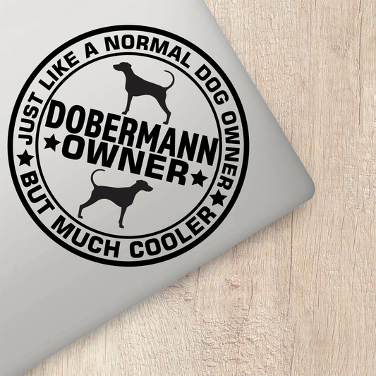 Dobermann Owner Sticker