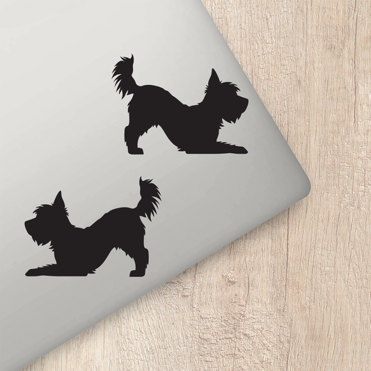 Yorkshire Terrier Silhouette Stickers