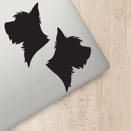 Yorkshire Terrier Silhouette Stickers