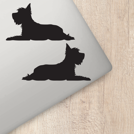 Yorkshire Terrier Silhouette Stickers