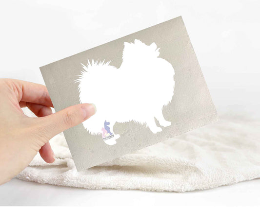 Pomeranian Silhouette Stickers