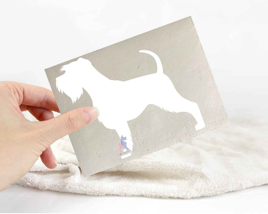 Schnauzer Silhouette Stickers