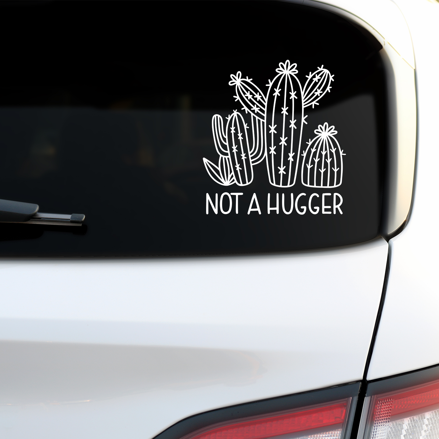 Not A Hugger Sticker