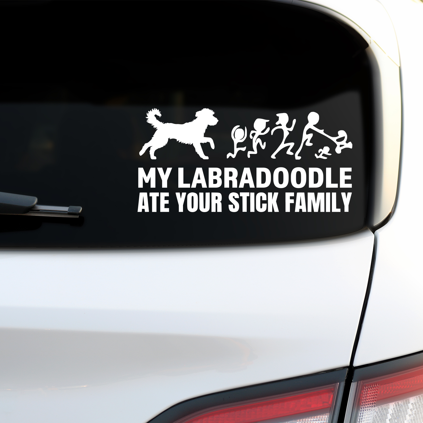 My Labradoodle Ate Your Stick Family Sticker