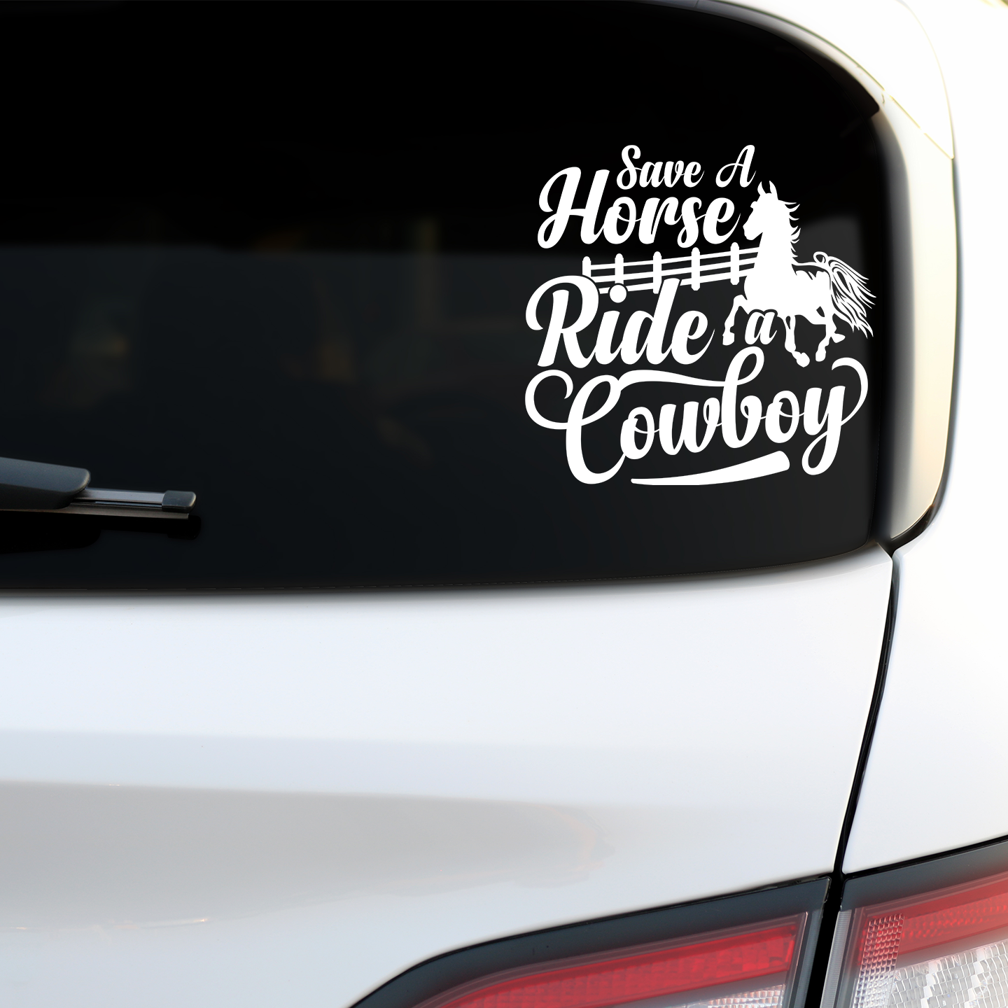 Save A Horse Ride A Cowboy Sticker