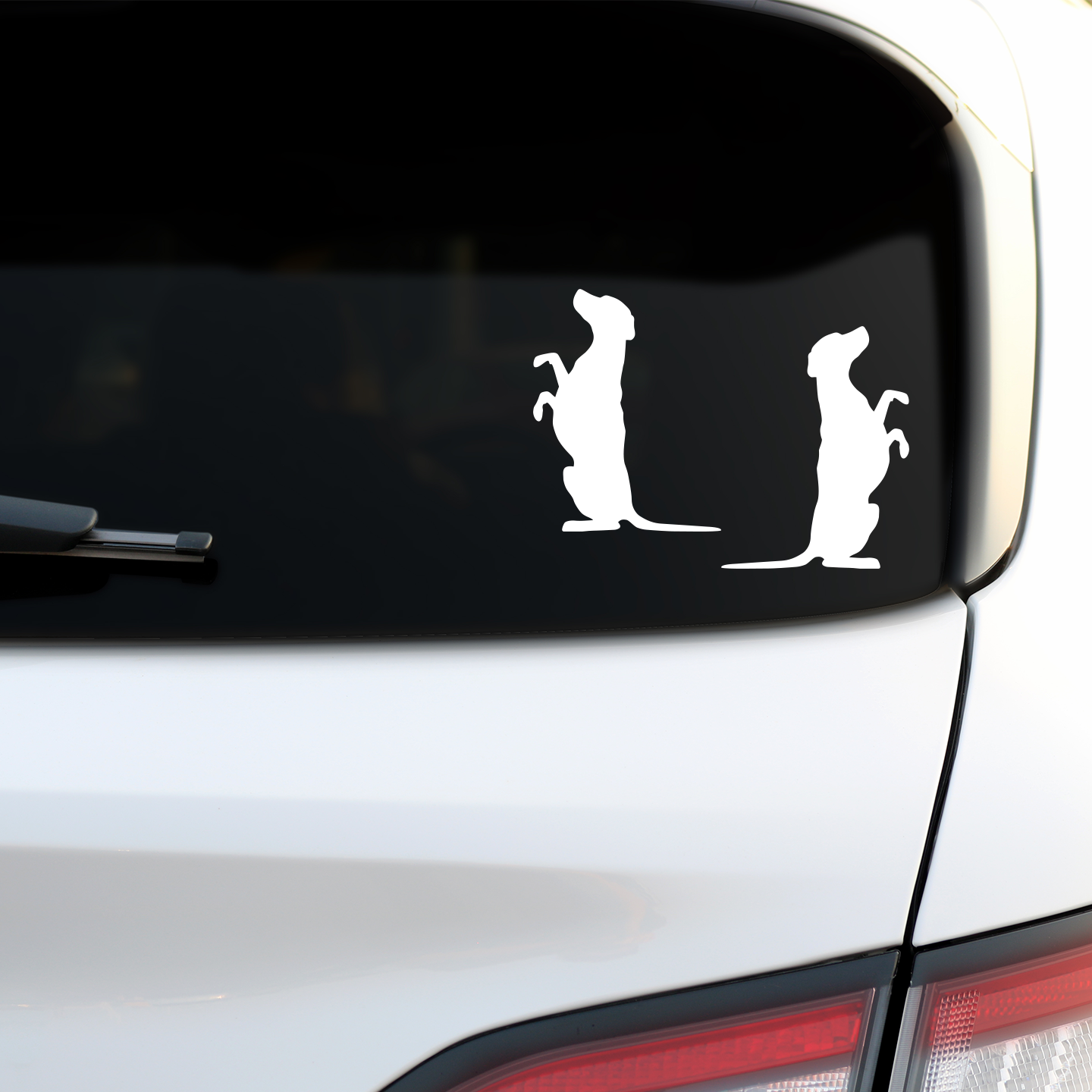 Dalmatian Silhouette Stickers