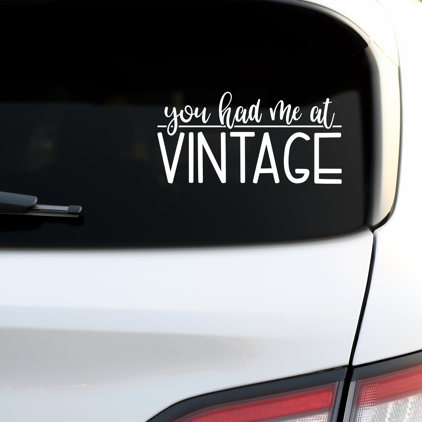 You Had Me At Vintage Sticker