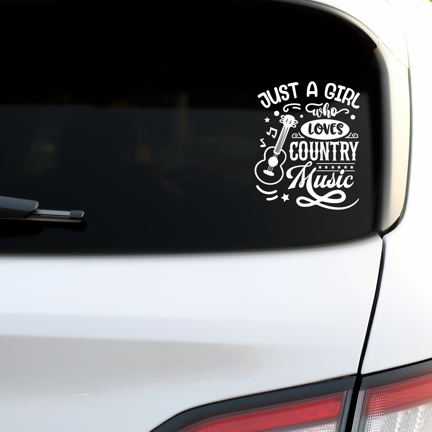 Just A Girl Who Loves Country Music Sticker