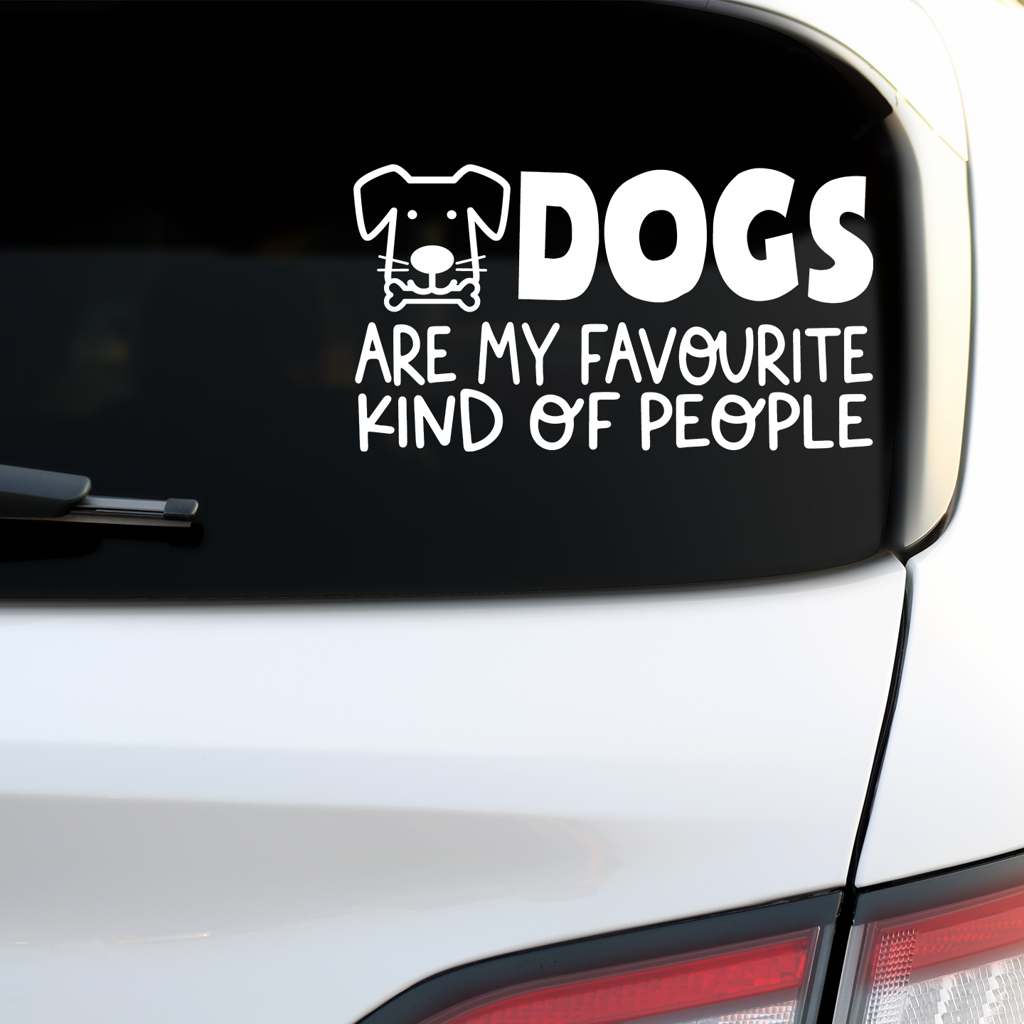 Dogs Are My Favourite Kind Of People Sticker