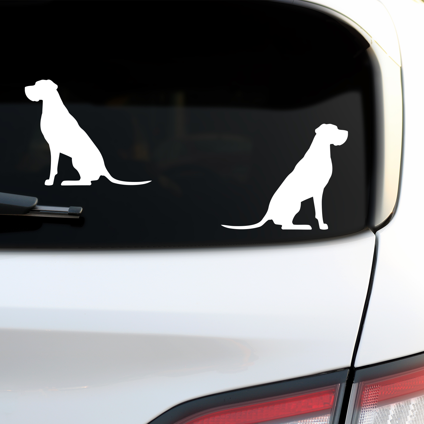 Great Dane Silhouette Stickers