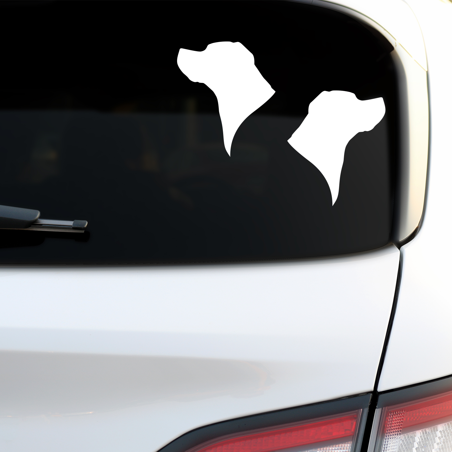 Labrador Retriever Portrait Silhouette Stickers