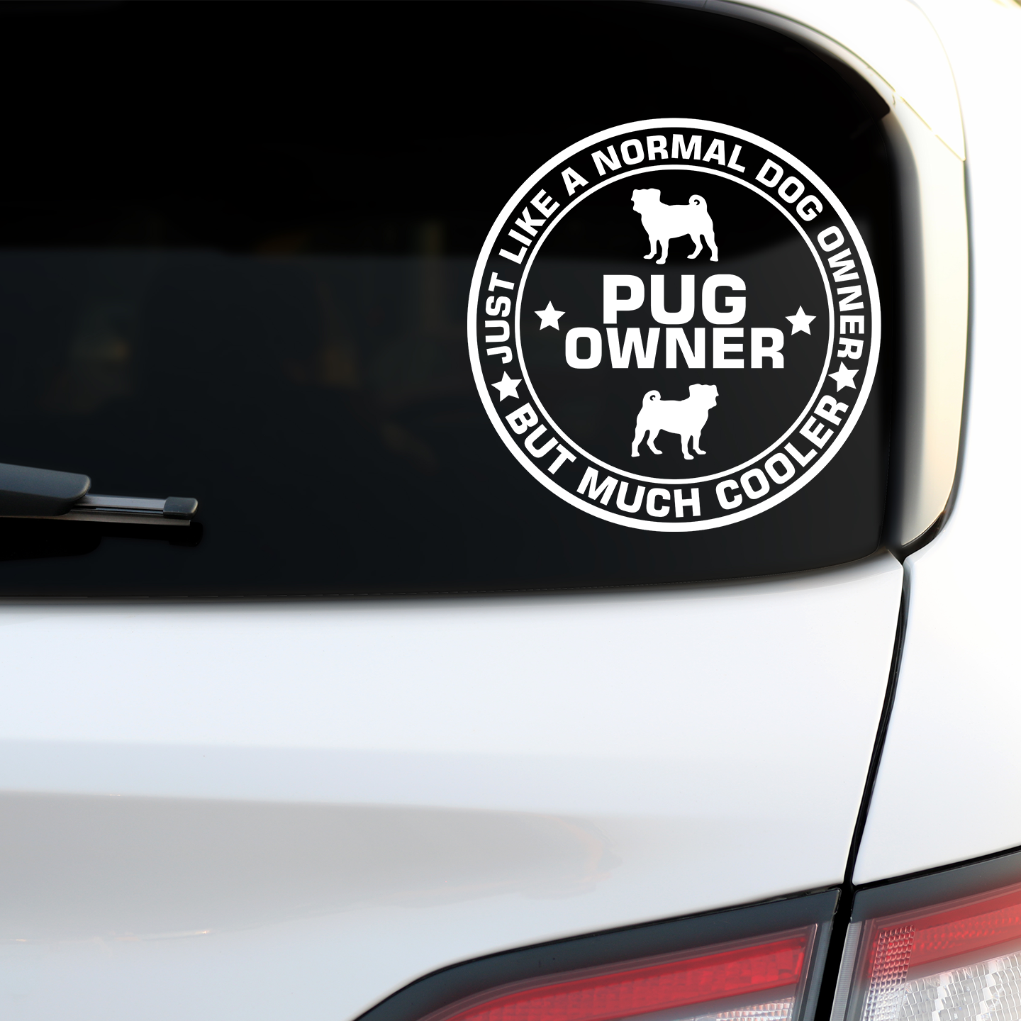 Pug Owner Sticker