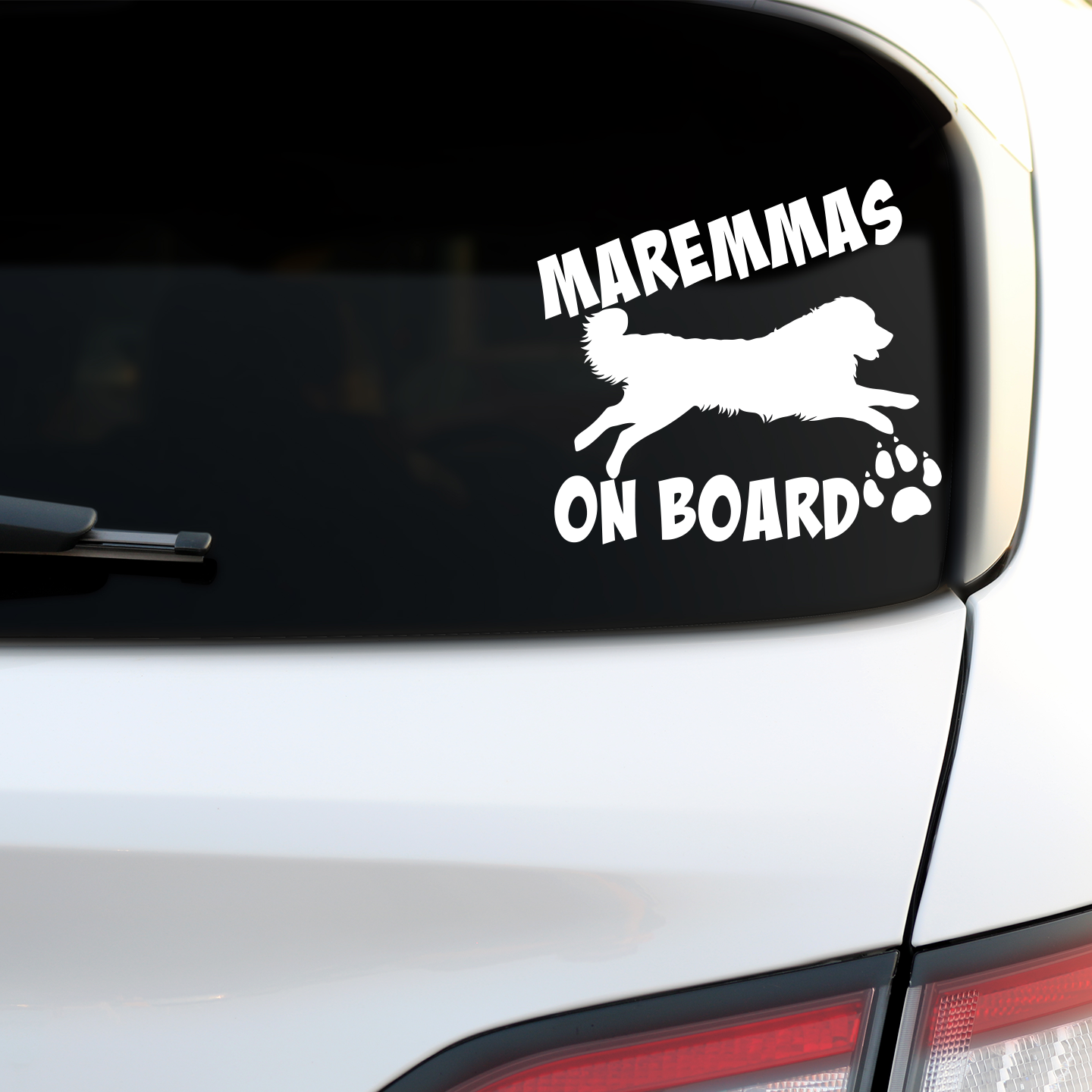 Maremmas On Board Sticker