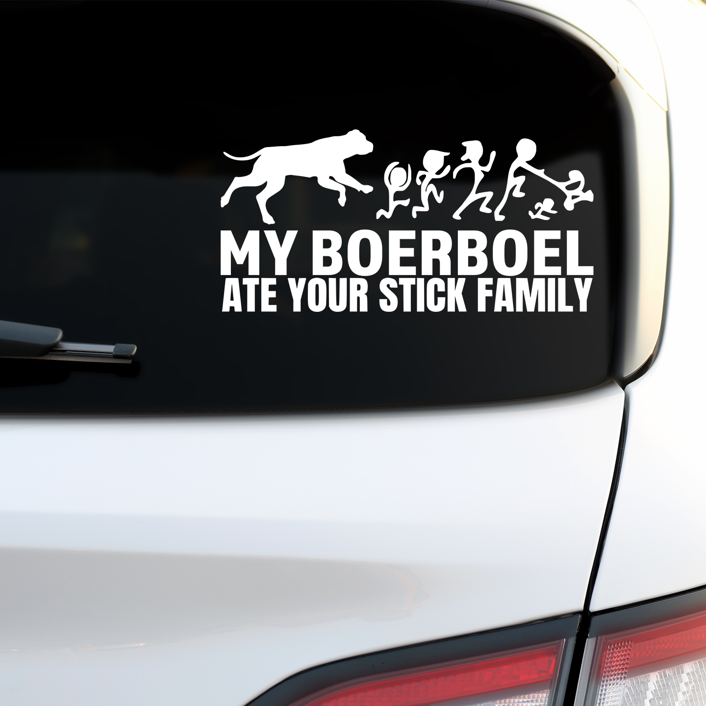 My Boerboel Ate Your Stick Family Sticker