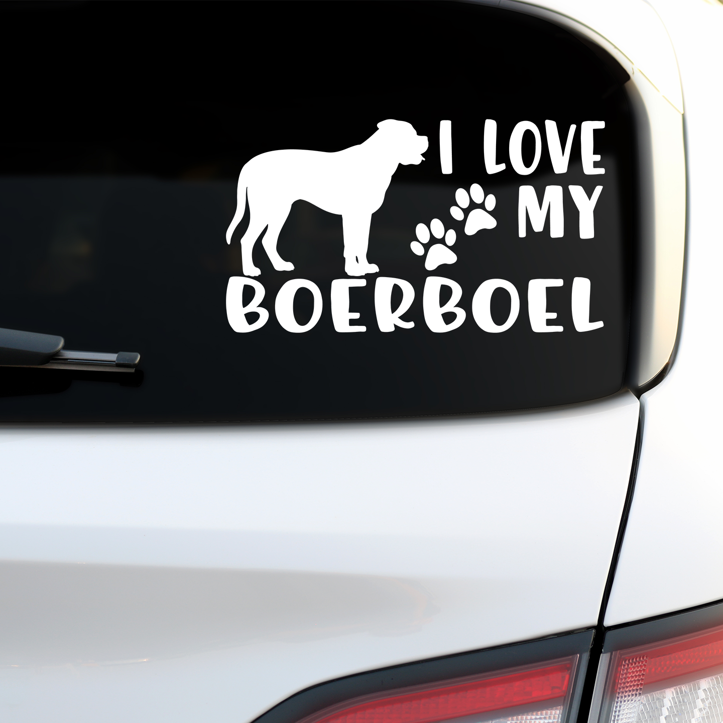 I Love My Boerboel Sticker