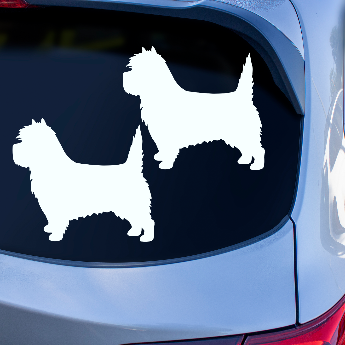 Cairn Terrier Silhouette Stickers
