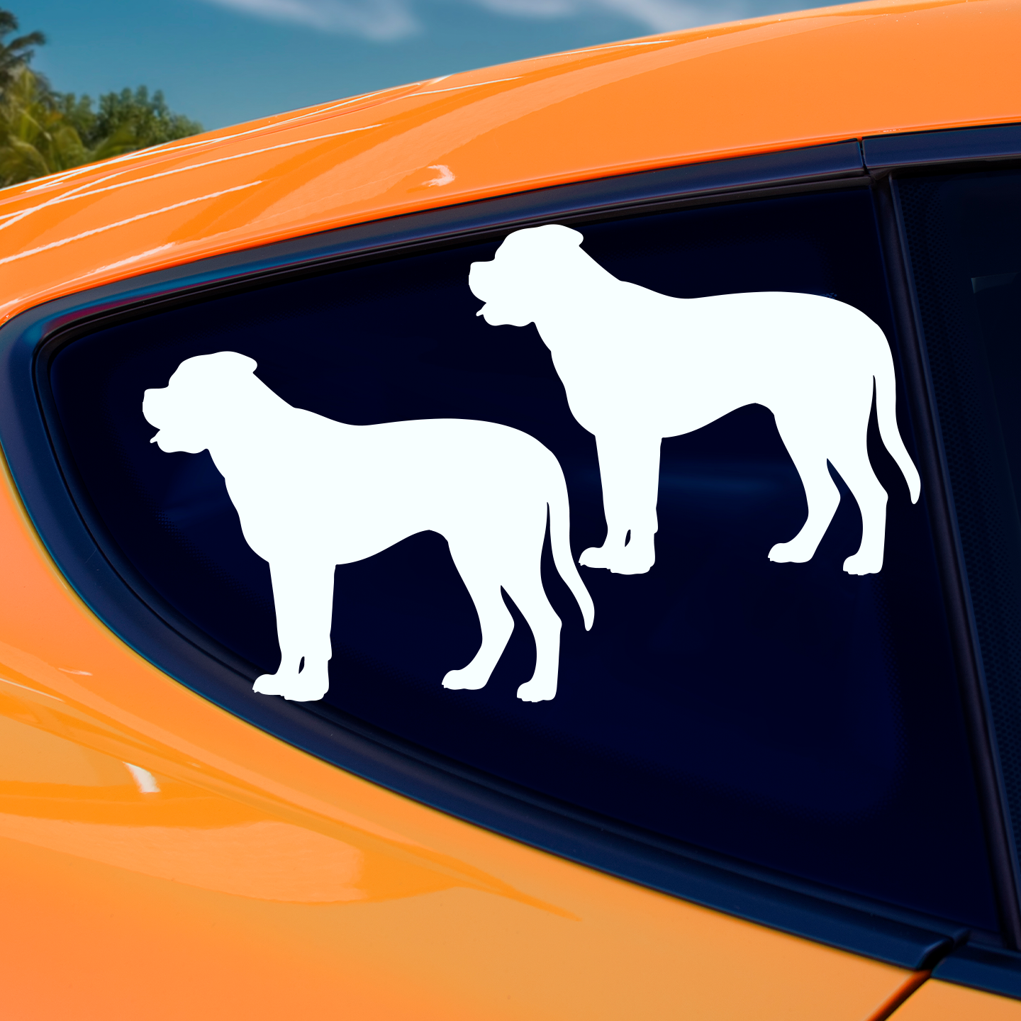 Bullmastiff Silhouette Stickers