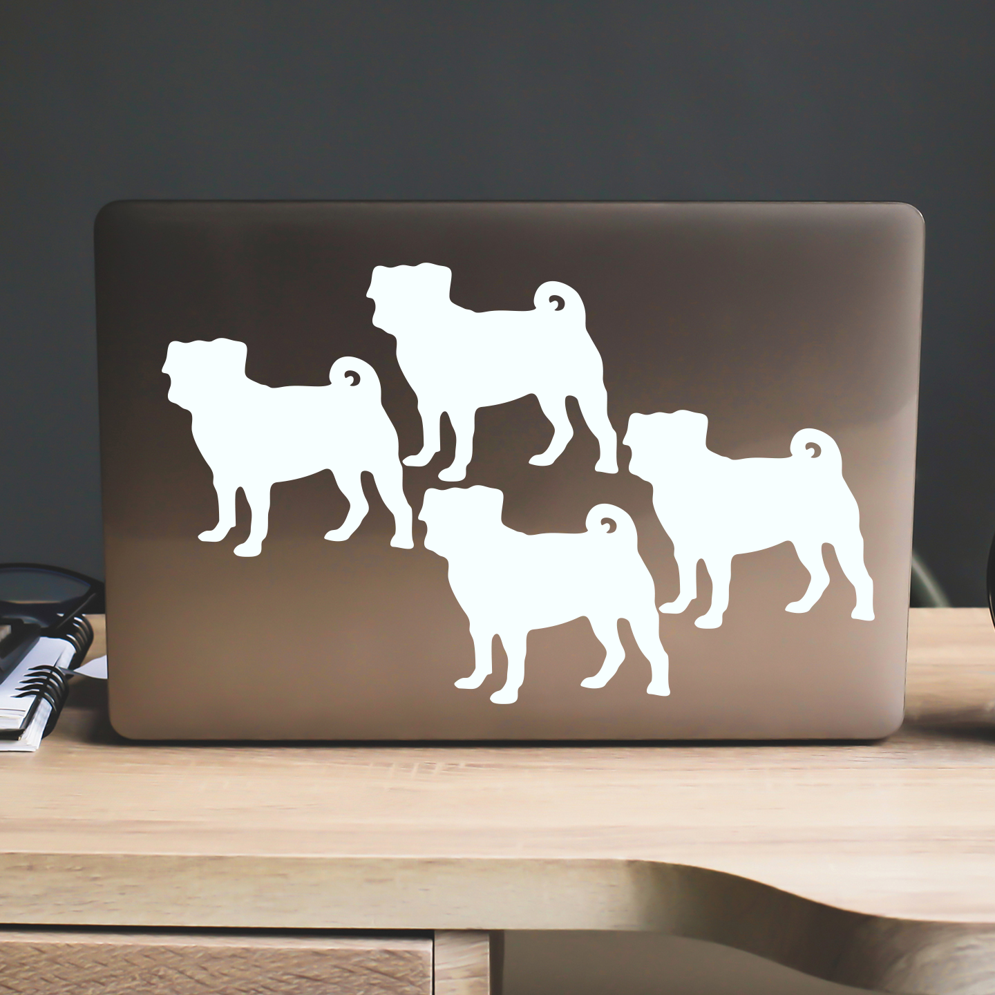 Pug Silhouette Sticker