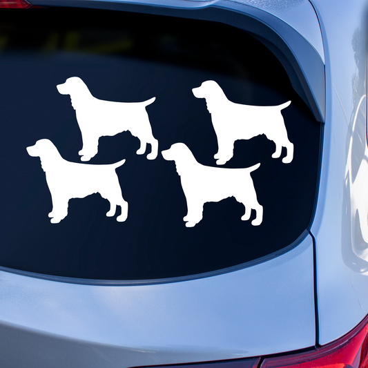 Springer Spaniel Silhouette Stickers