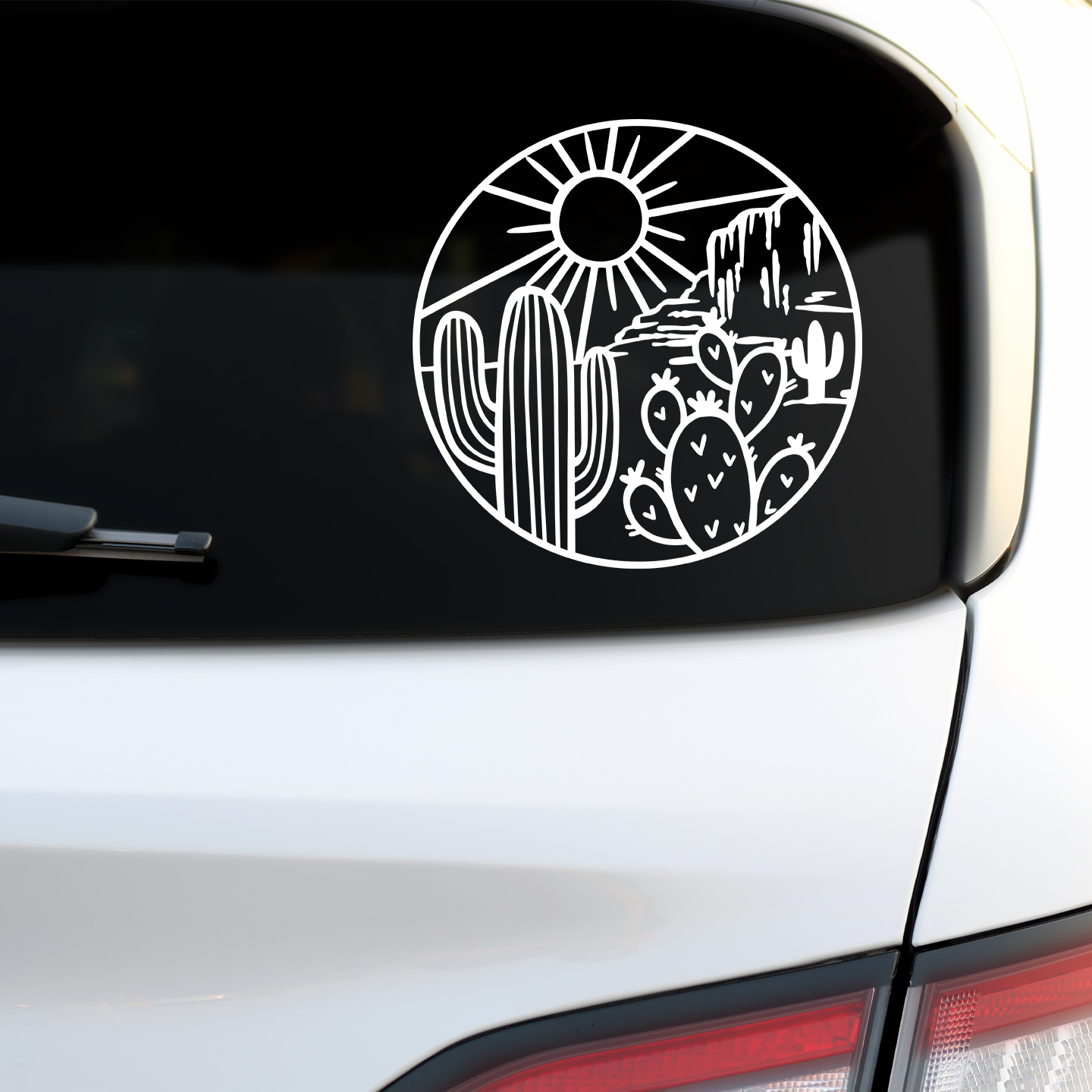 Cactus Sunset Sticker