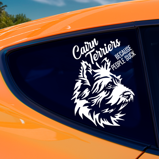 Cairn Terriers Because People Suck Sticker