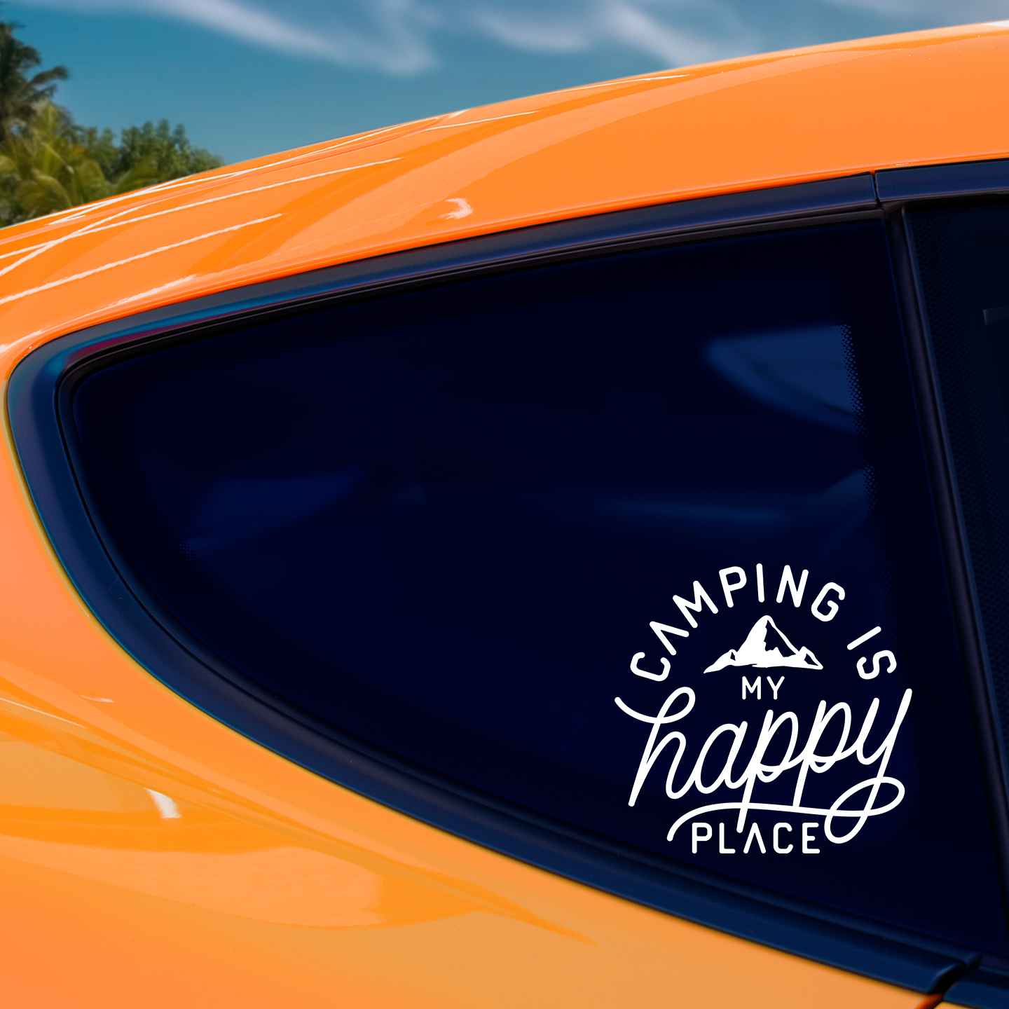 Camping Is My Happy Place Sticker