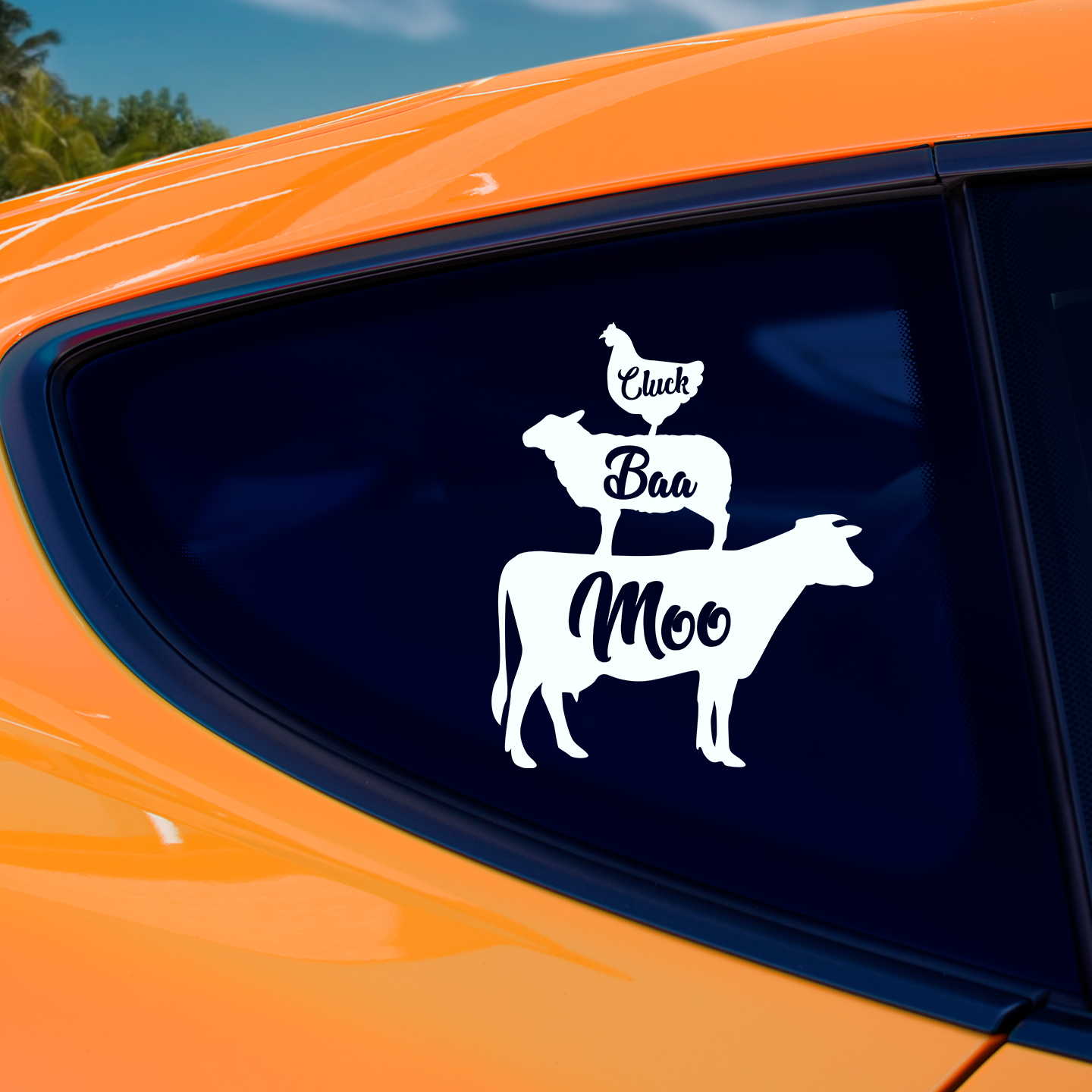 Cow Sheep Chicken Sticker