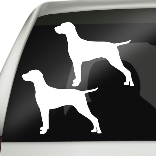 Hungarian Vizsla Silhouette Sticker