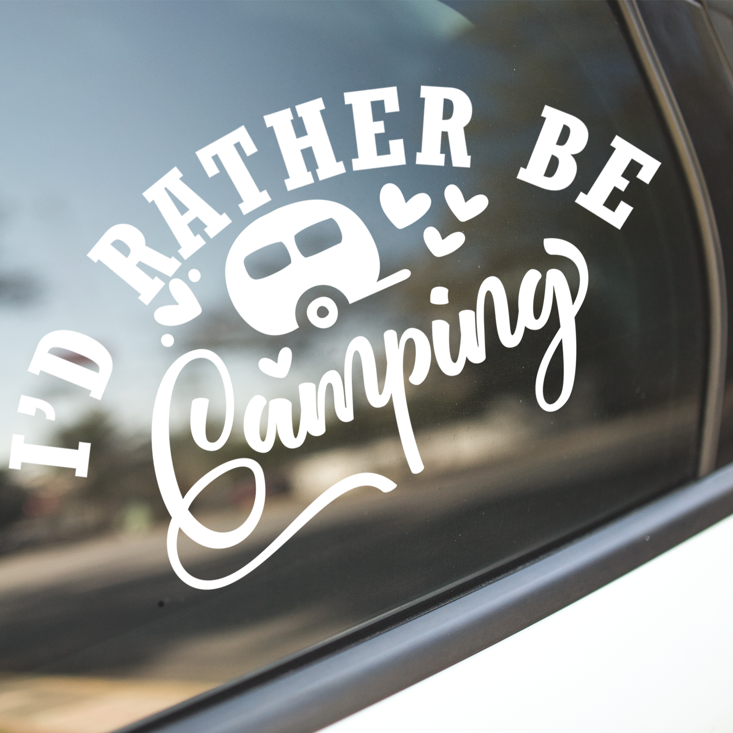 I'd Rather Be Camping Sticker