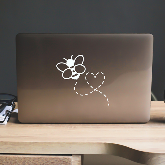 Bee Heart Sticker
