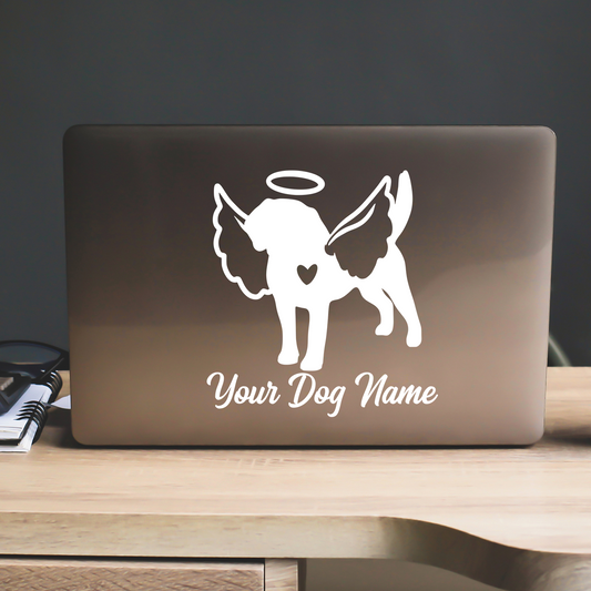 Beagle With Angel Wings Sticker